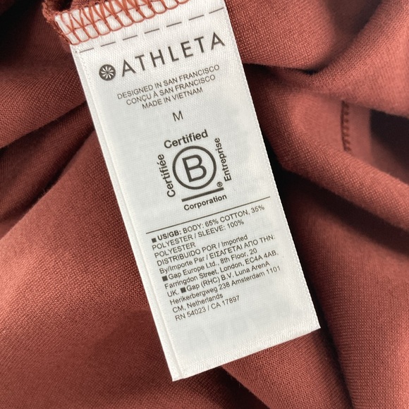 NWT Athleta Harlow Hybrid T-Shirt Women’s Medium - Picture 9 of 9